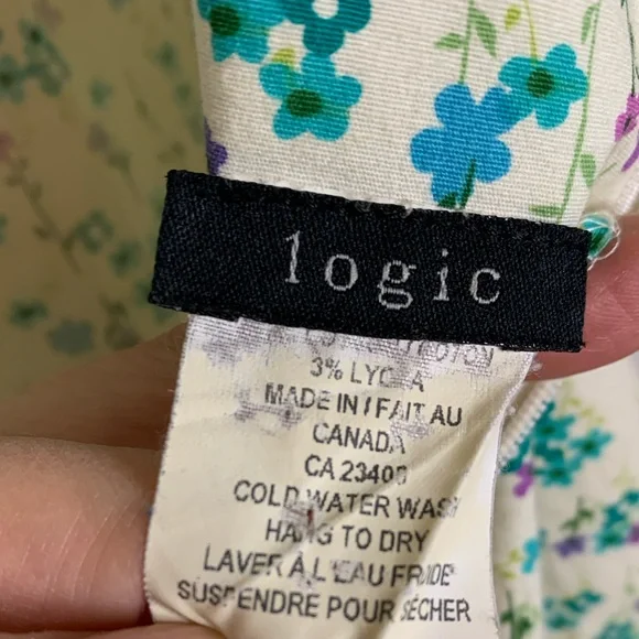 LOGIC🇨🇦COTTON DRESS VINTAGE - Picture 8 of 8